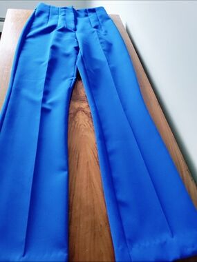 Zara Cobalt Blue High-Waist Pants